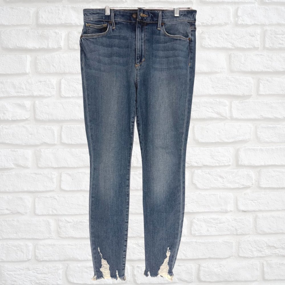 Joe's Jeans | High Rise Skinny Ankle Chewed Hem | Size 29